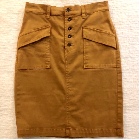 Anthropologie Pilcro chino pencil skirt - Picture 2 of 3